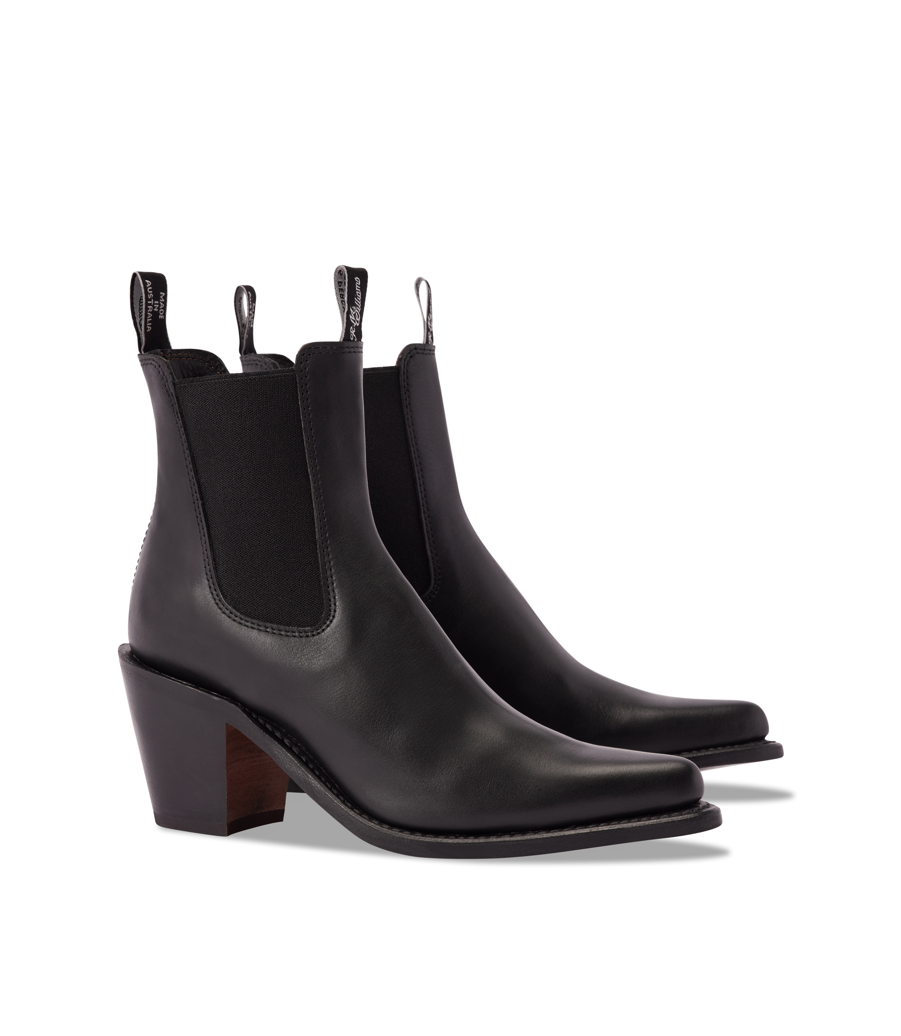 Maya boot ebony aniline leather