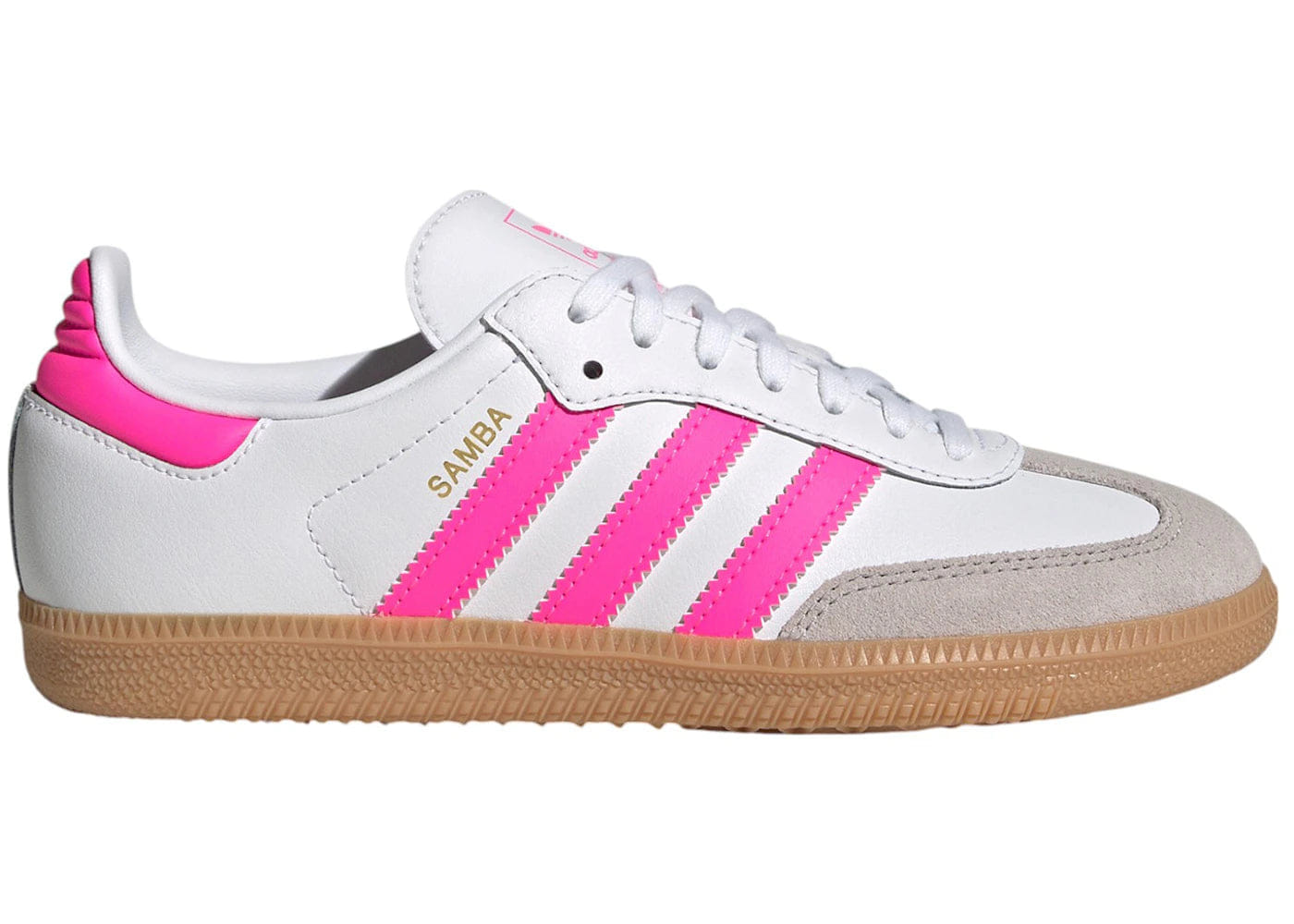 Adidas Samba Og Cloud White Lucid Pink Gum Gs