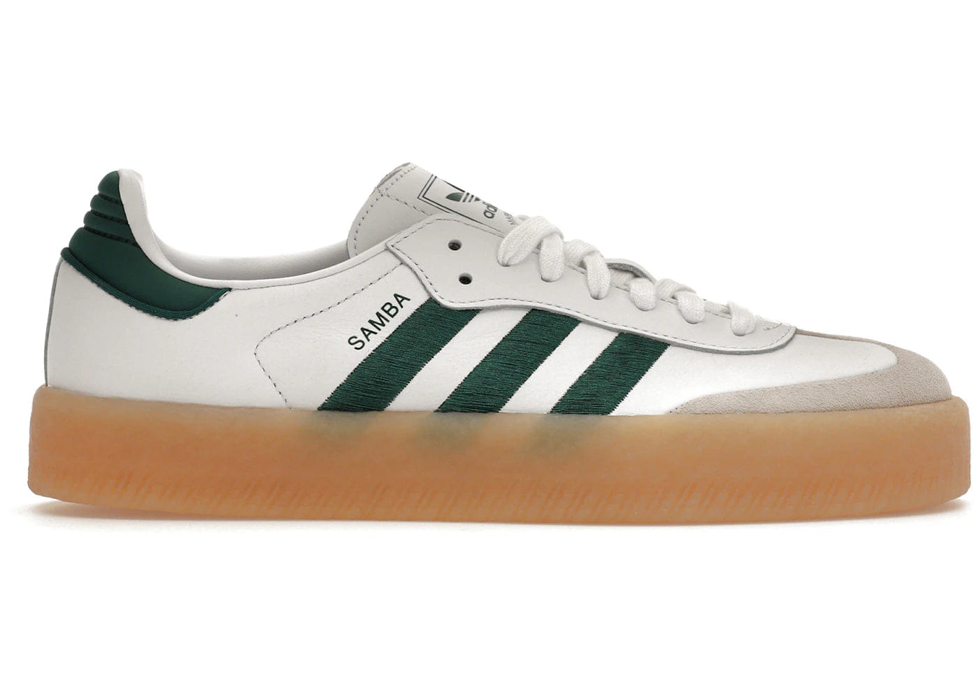 Adidas Sambae White Collegiate Green Gum Womens
