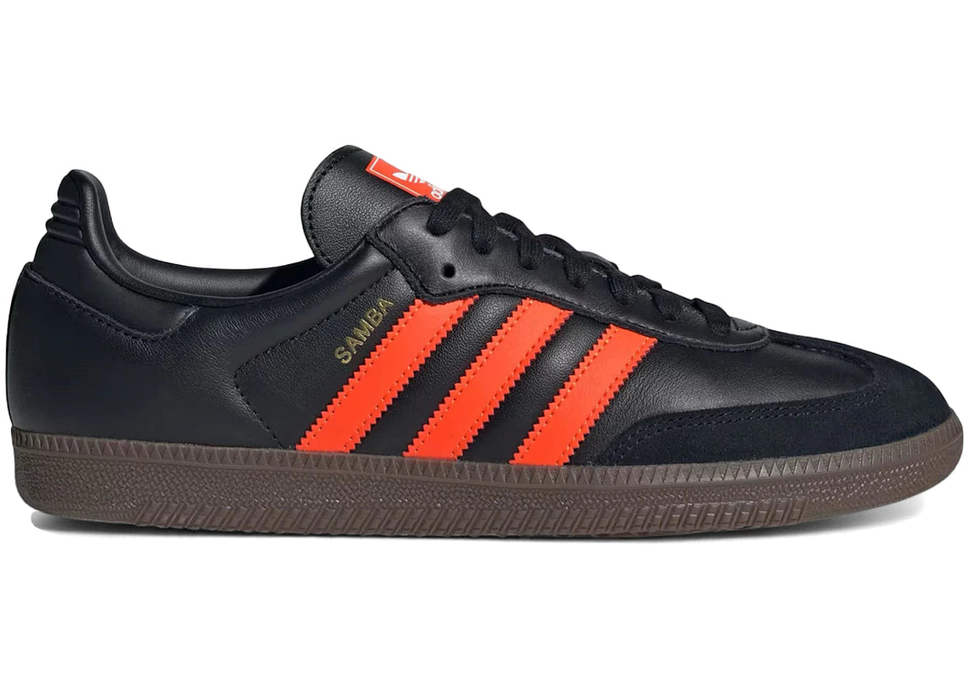 Adidas Samba Og Black Impact Orange