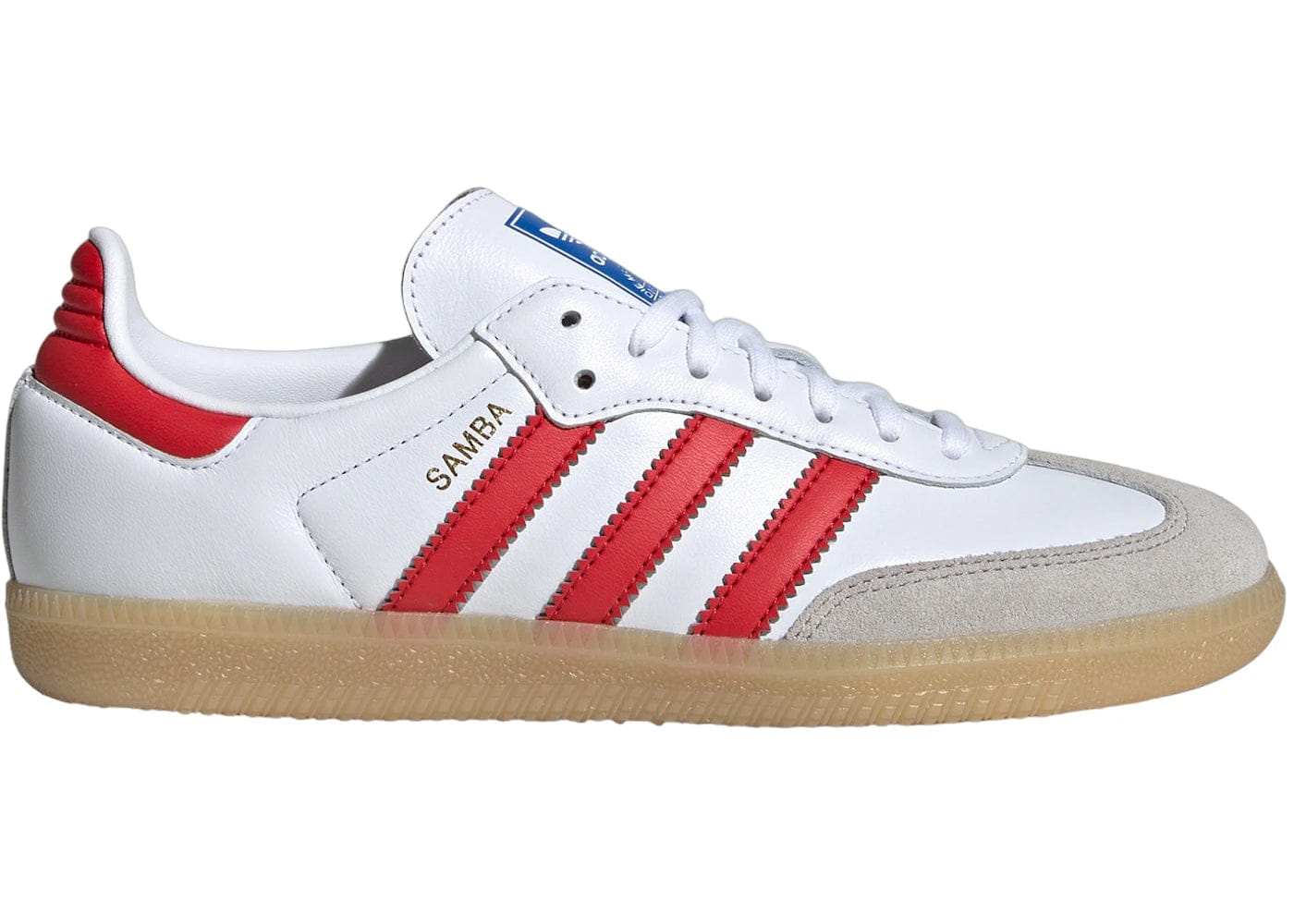 Adidas Samba Og Cloud White Collegiate Red Gum Gs