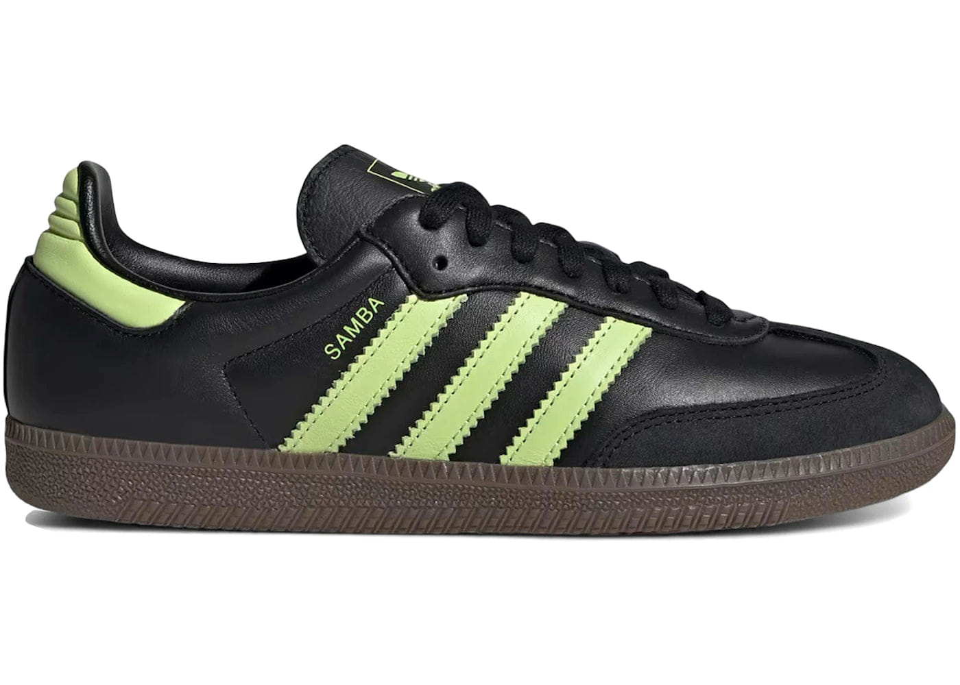 Adidas Samba Og Black Pulse Lime Womens