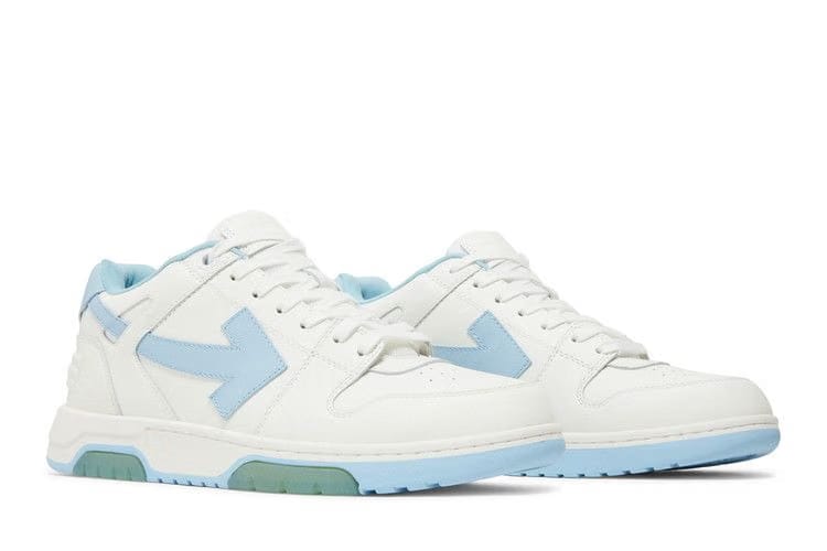 OFF-WHITE Out Of Office OOO 30 MM Low Tops White Blue