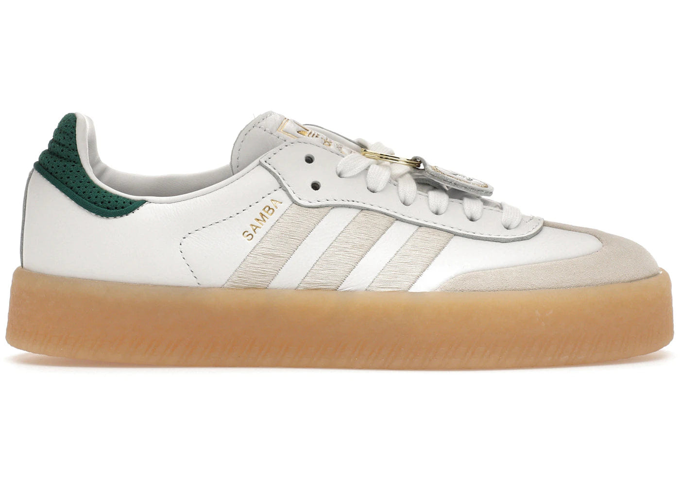 Adidas Sambae Off White Aluminum Green Womens