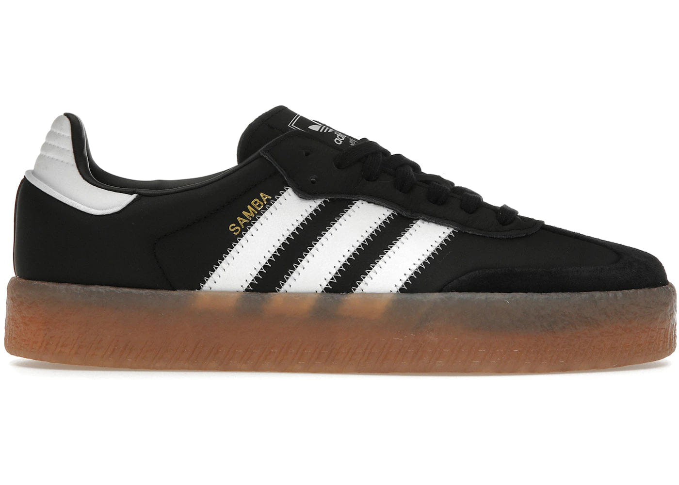 Adidas Sambae Core Black Metallic Gold Womens