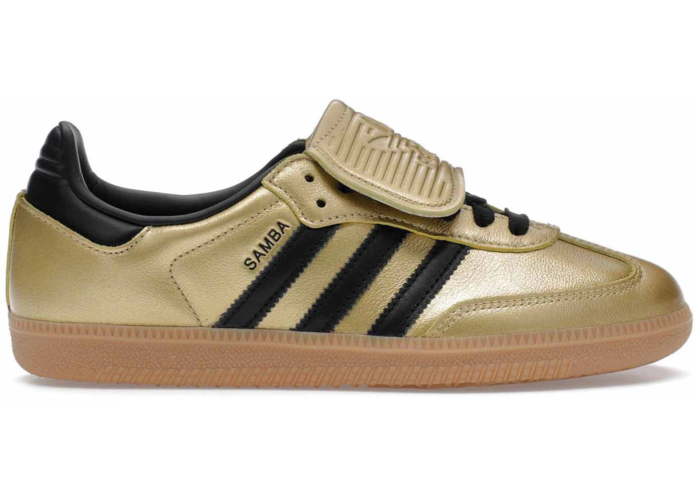 Adidas Samba Lt Gold Metallic Black Gum Womens