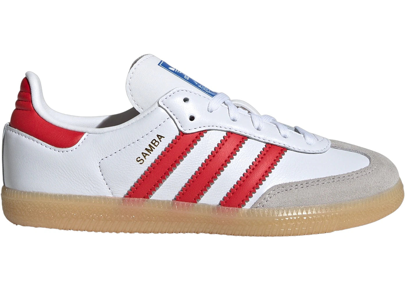 Adidas Samba Og Cloud White Collegiate Red Gum Ps