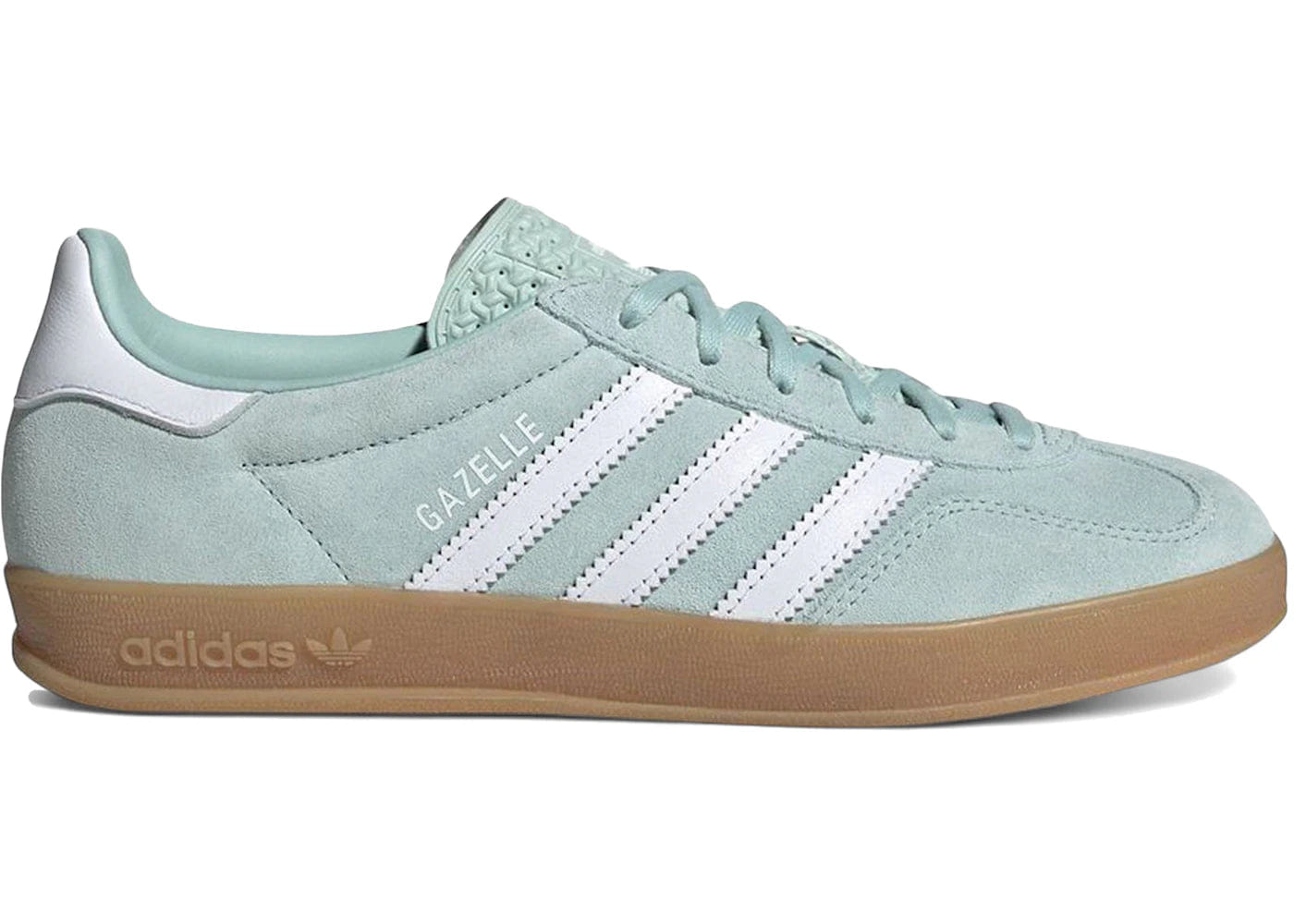 Adidas Gazelle Indoor Ash Green White Womens