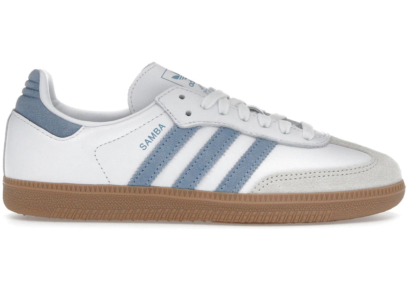 Adidas Samba Og White Alumina Ash Blue Womens