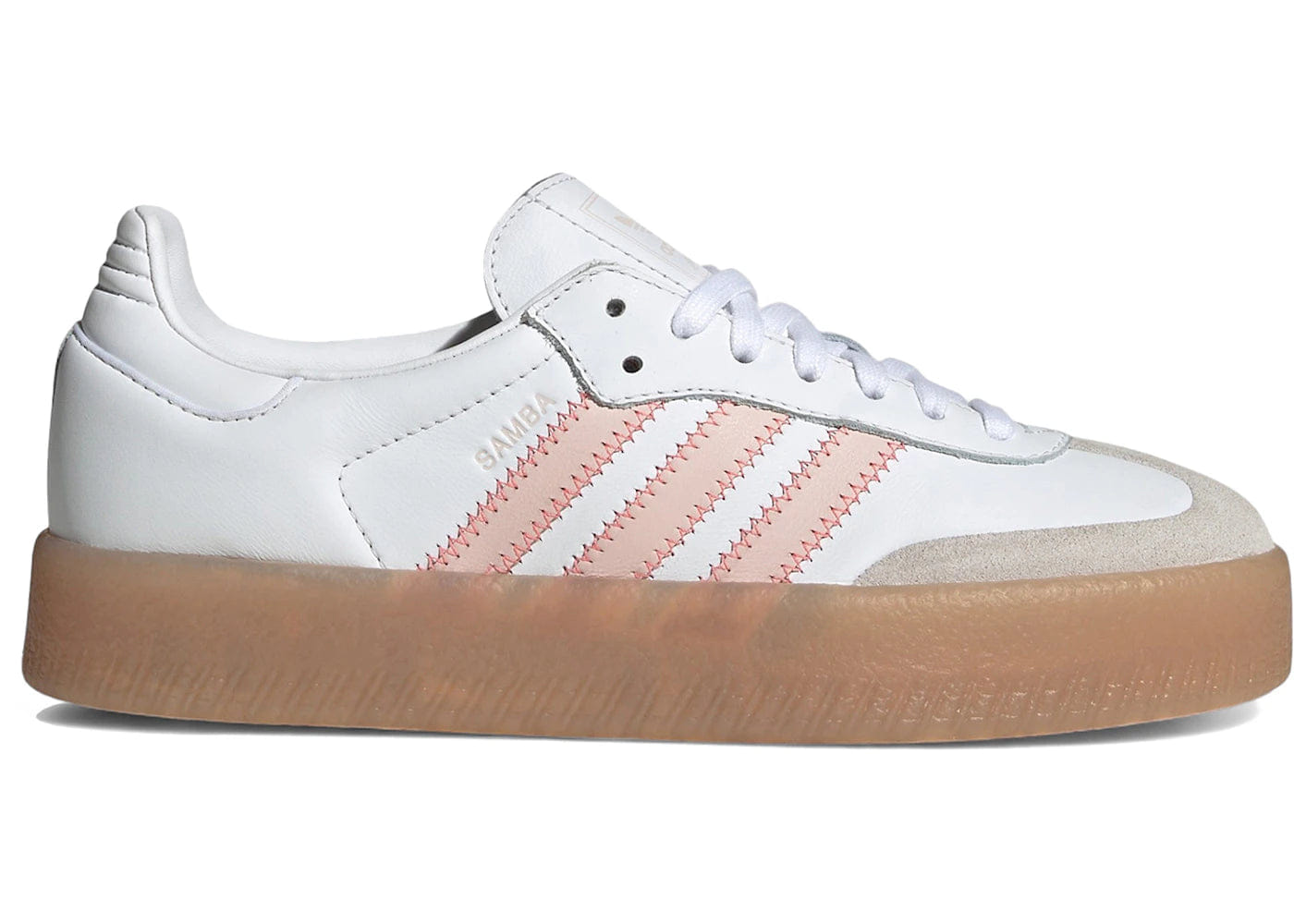 Adidas Sambae White Sandy Pink Red Womens