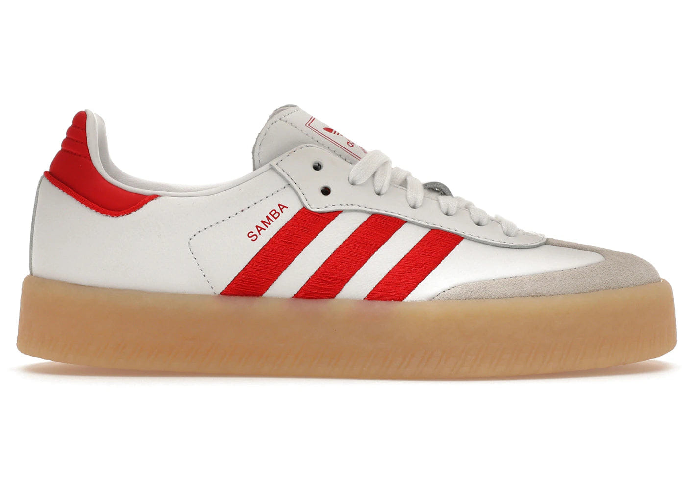 Adidas Sambae White Better Scarlet Gum Womens
