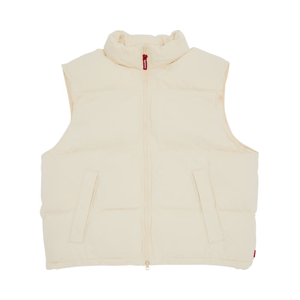 Supreme x Nike Denim Puffer Vest Natural