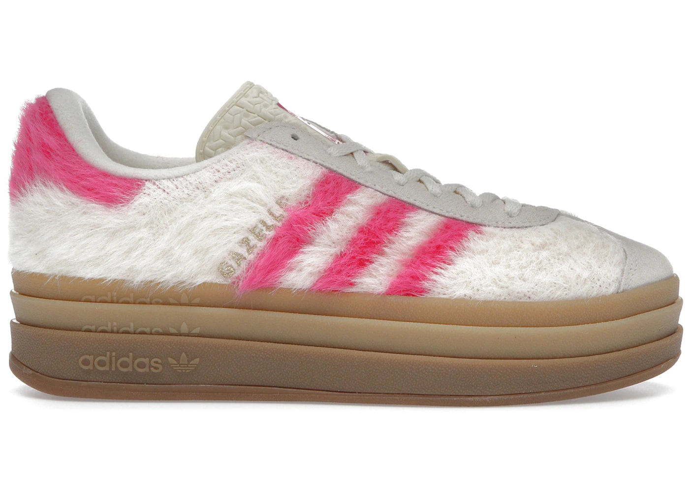 Adidas Gazelle Bold White Shock Pink Womens