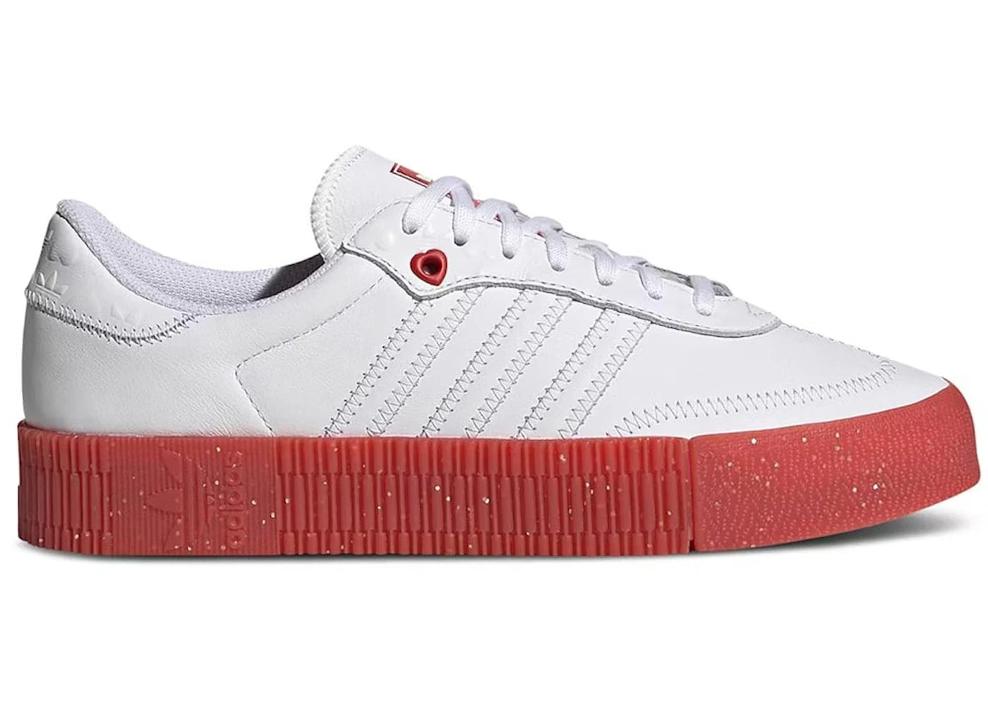 Adidas Sambarose White Scarlet Womens