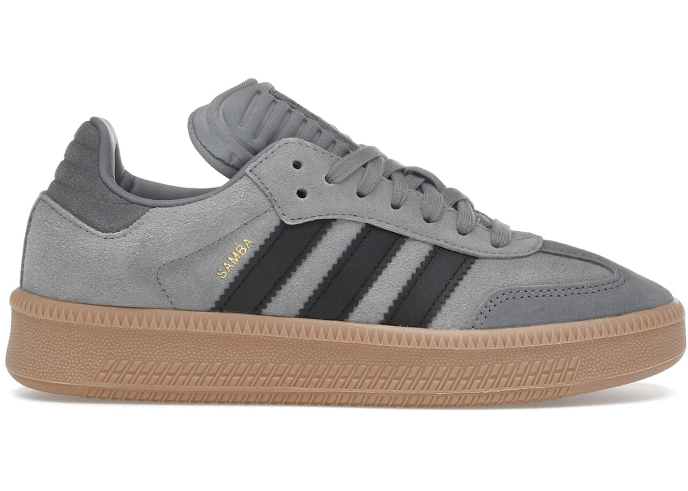 Adidas Samba Xlg Grey Three Core Black Gum Gs