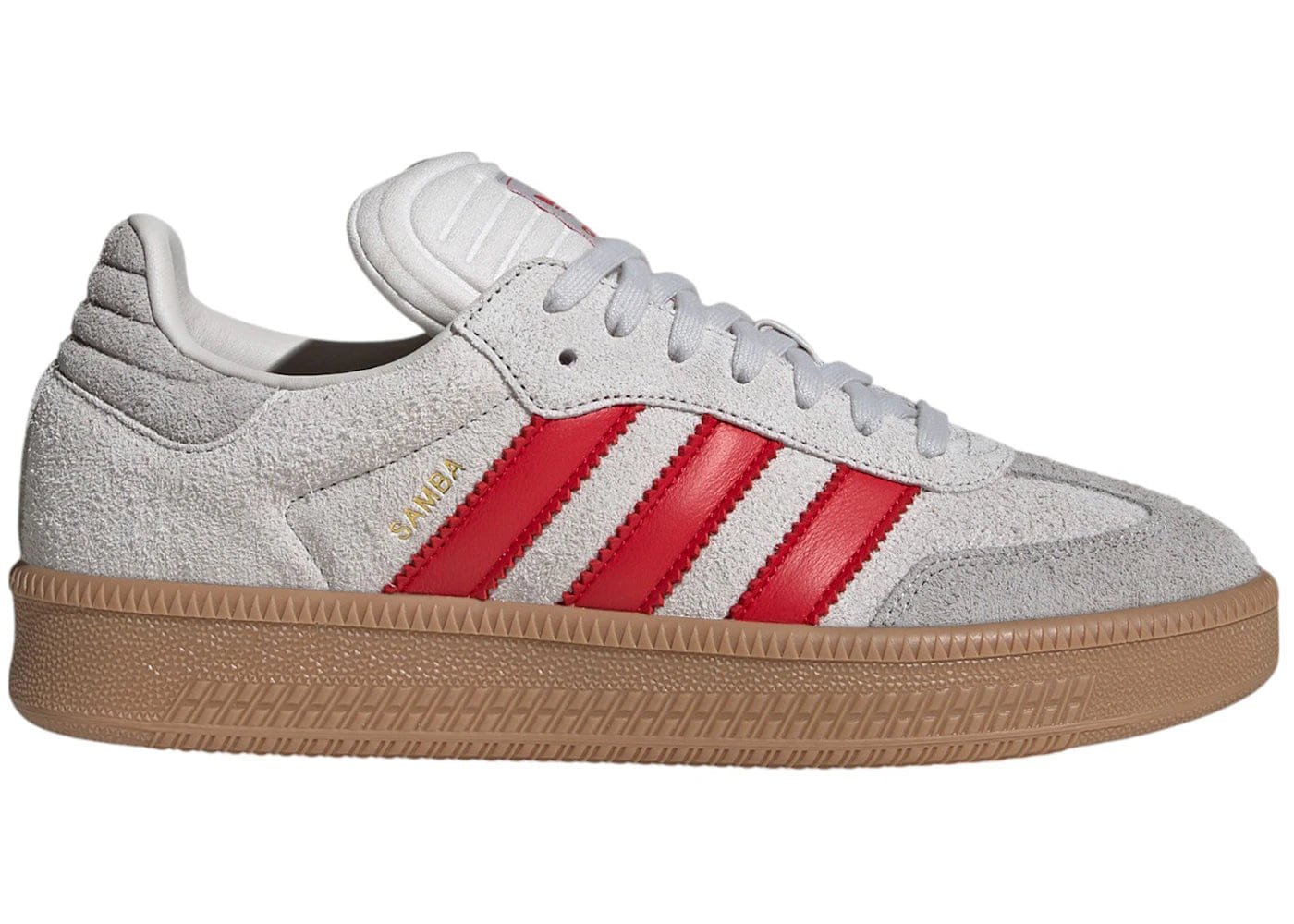 Adidas Samba Xlg Grey One Better Scarlet Gum