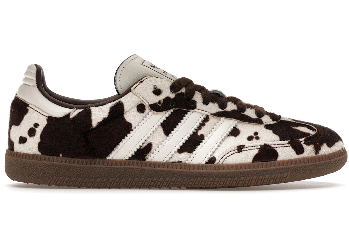 Adidas Samba Og Cow Print Dark Brown White Womens