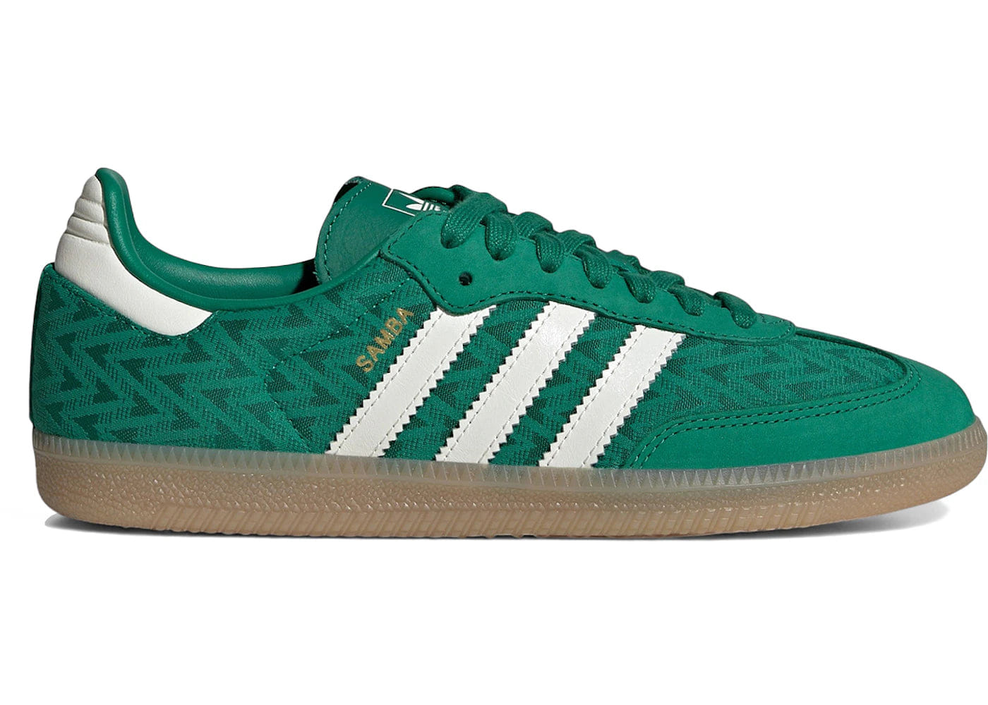 Adidas Samba Og Bold Green Off White Gold Womens