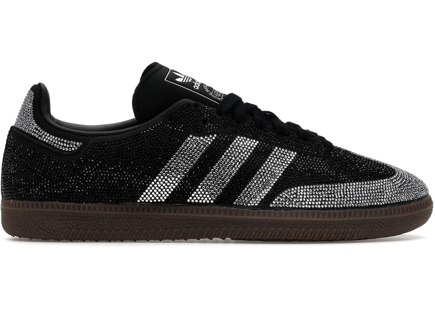 Adidas Samba Og Rhinestone Black Silver Womens