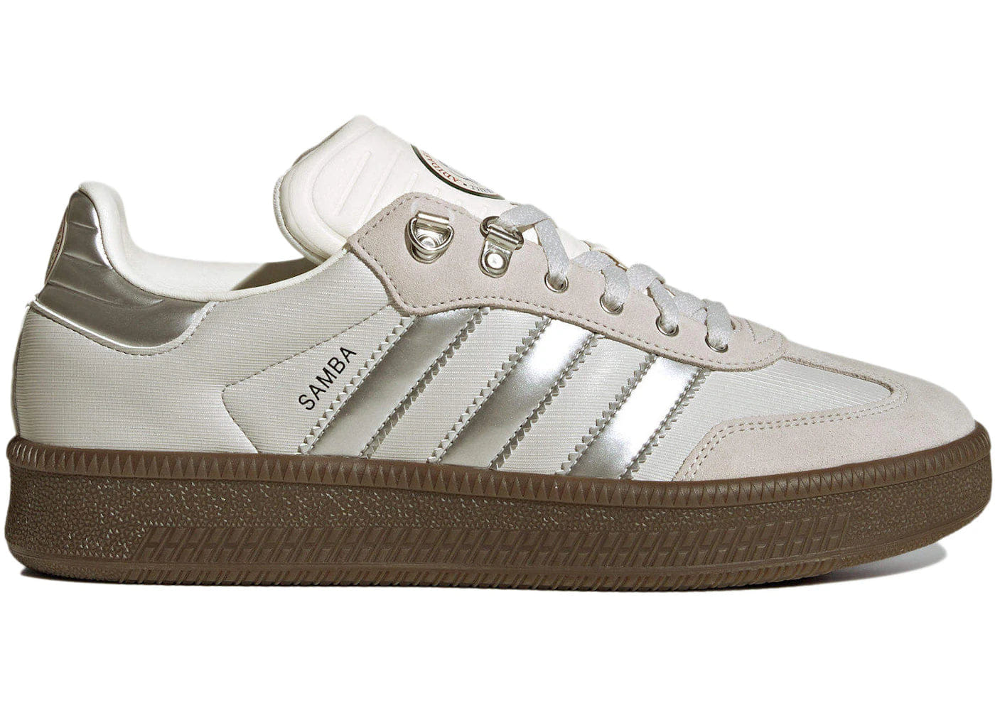 Adidas Samba Xlg Off White Silver Metallic