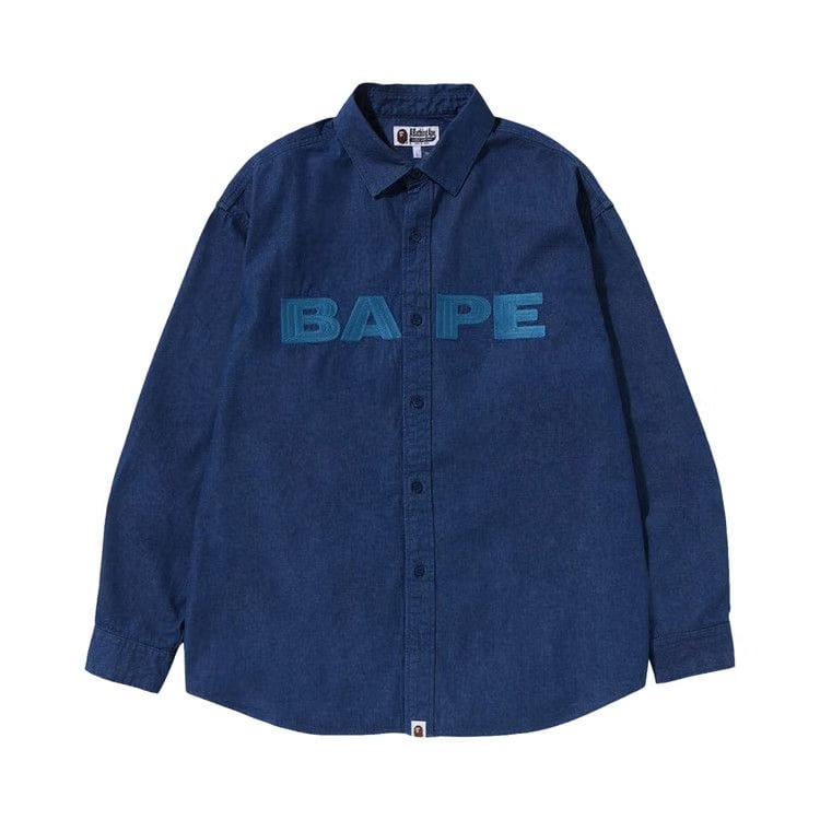 BAPE Denim Loose Fit Shirt Indigo
