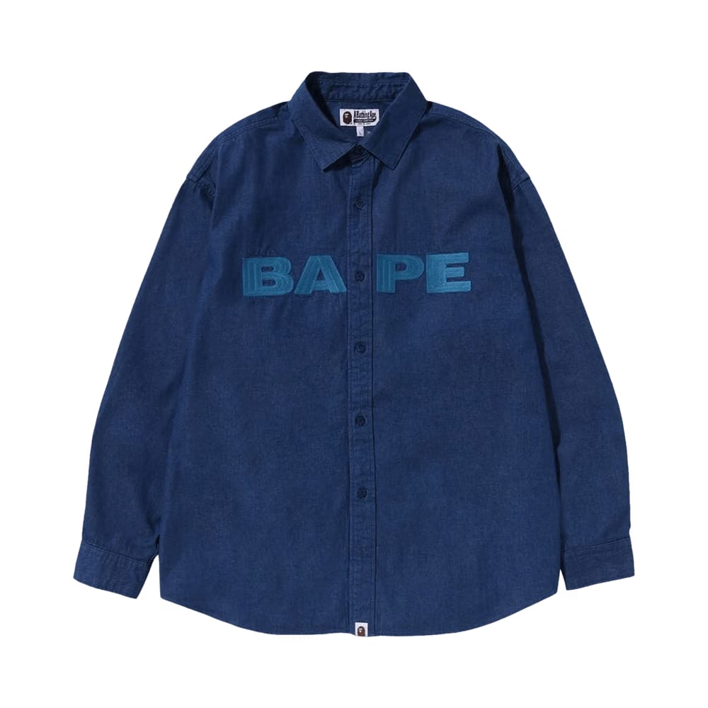 BAPE Denim Loose Fit Shirt Indigo