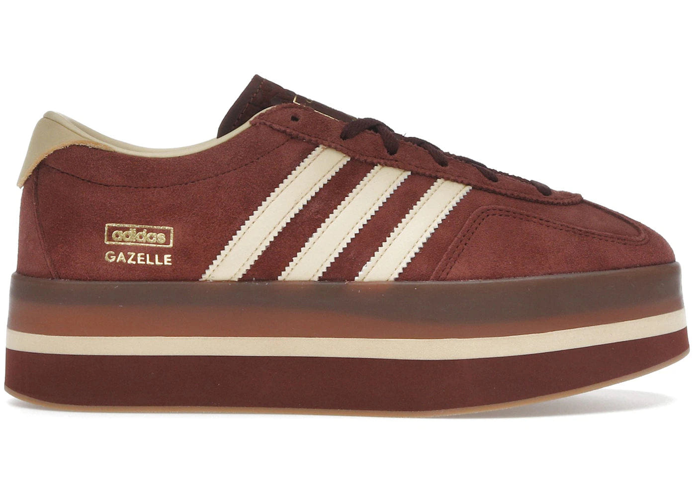 Adidas Gazelle Stack Fox Brown Orange Tint Womens