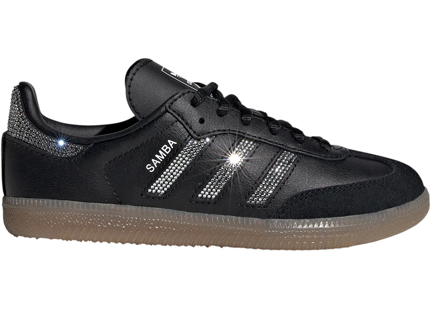 Adidas Samba Og Rhinestone Black Silver Ps