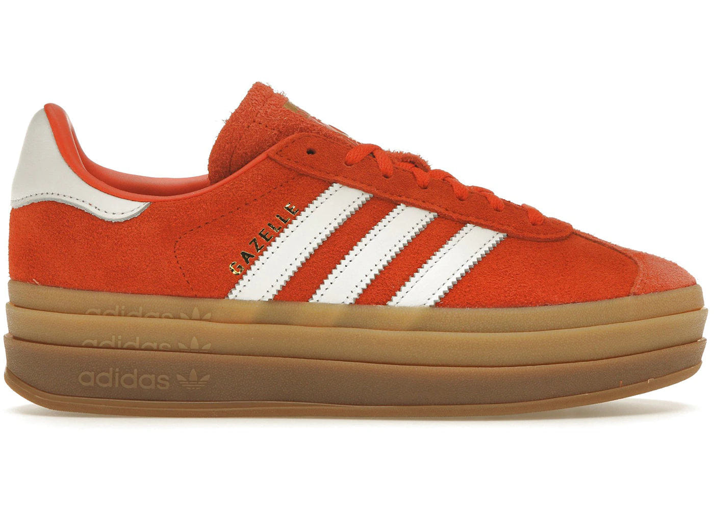 Adidas Gazelle Bold Collegiate Orange Gum Womens