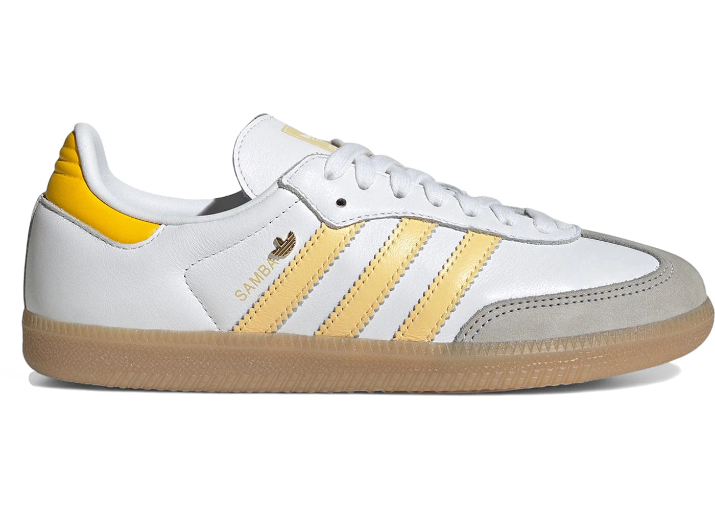 Adidas Samba Og White Orange Tint Yellow Womens