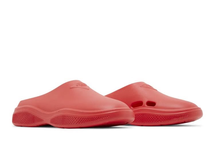 Prada Foam Rubber Mules Red