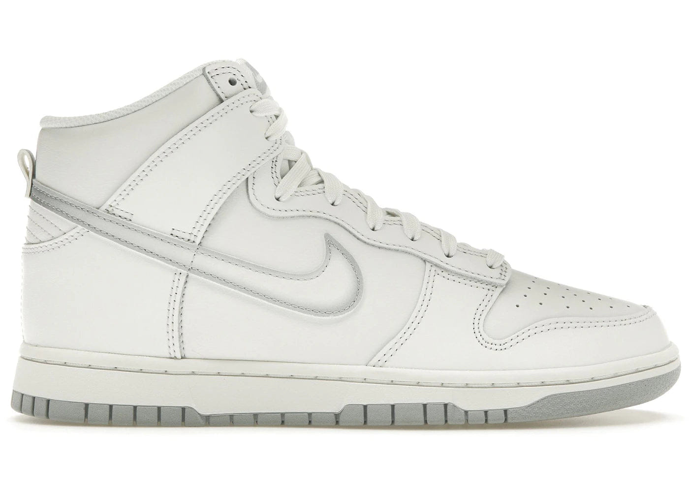 Nike Dunk High Airbrush Swoosh White Wolf Grey
