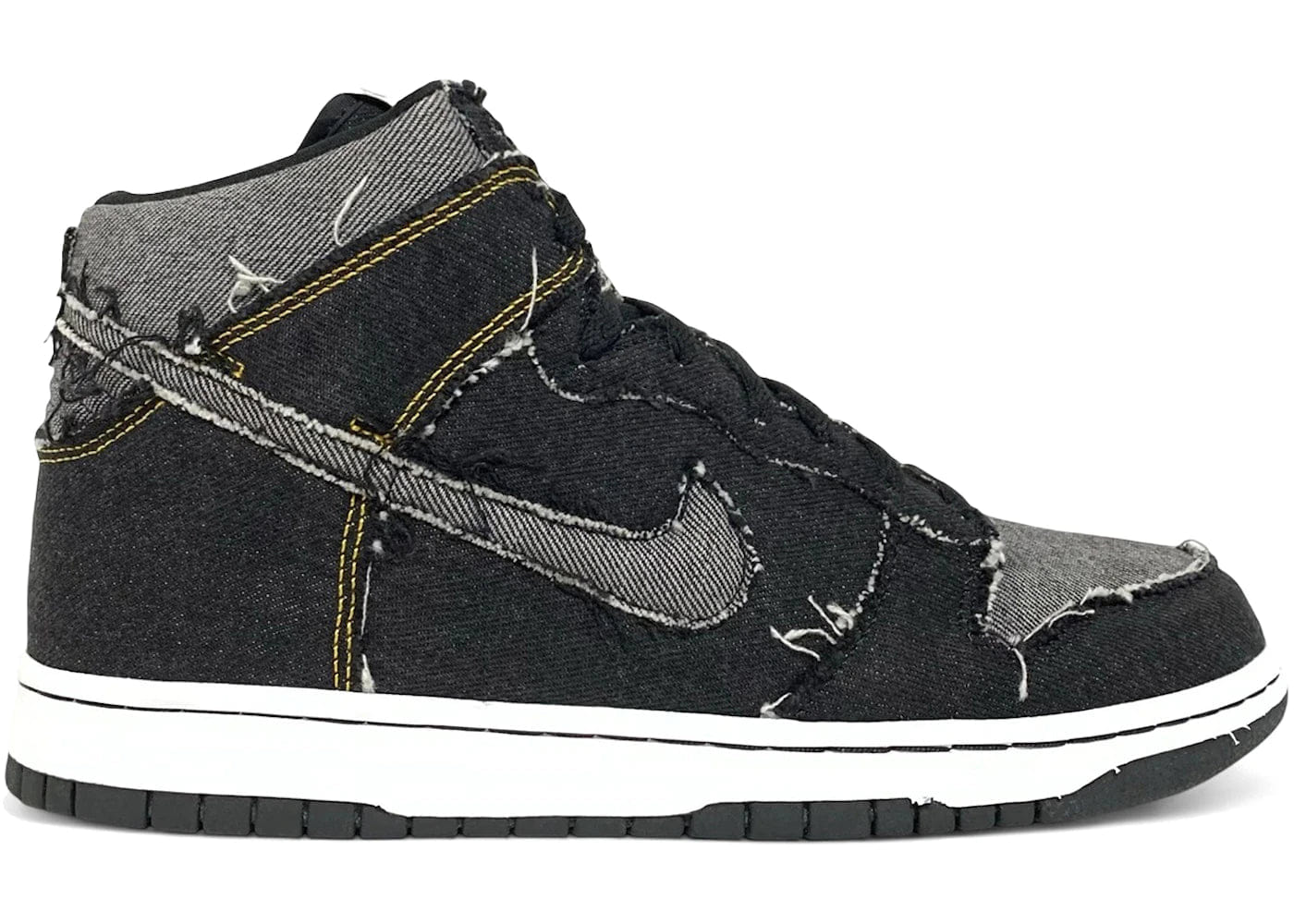 Nike Dunk High Black Denim