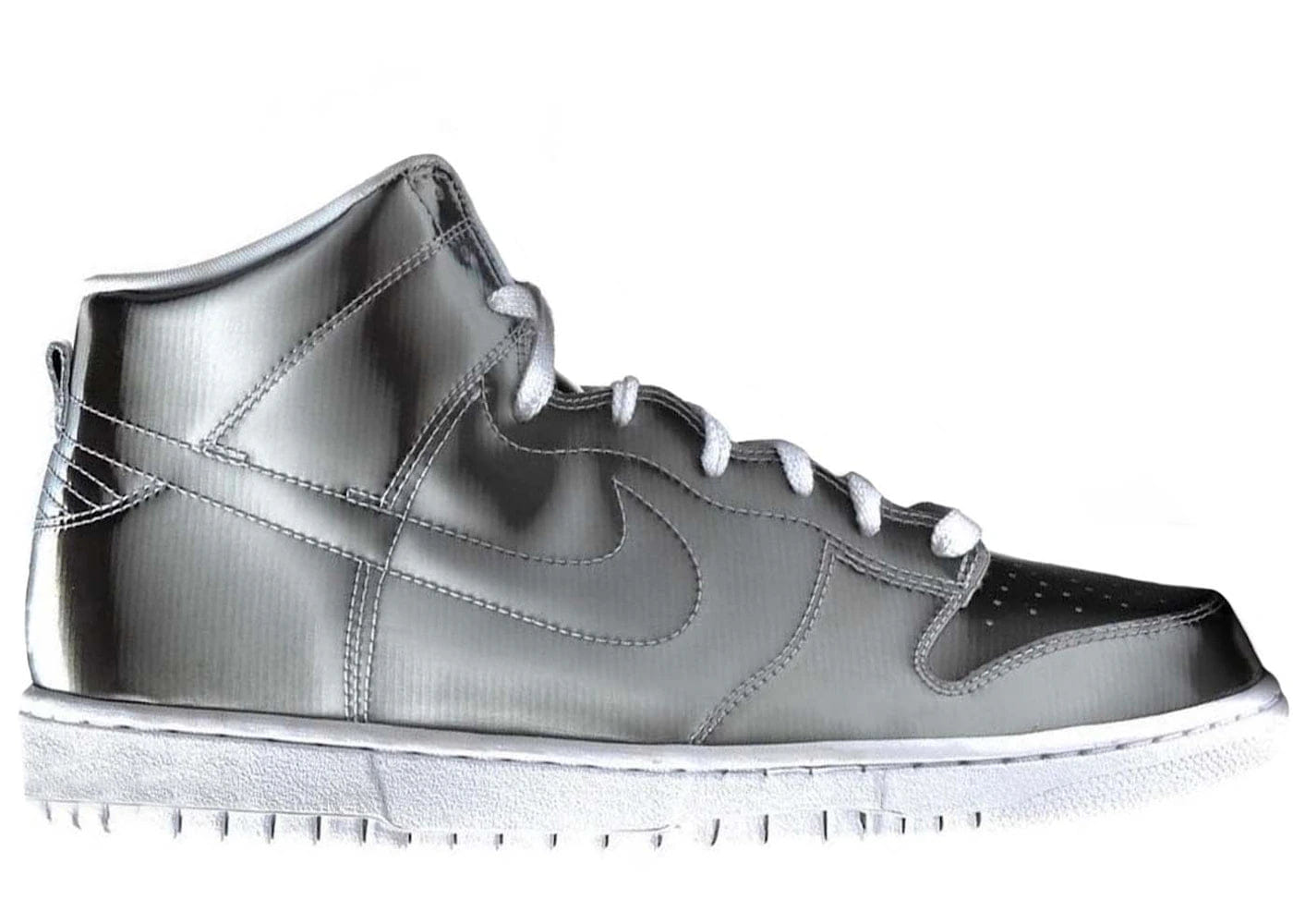 Nike Dunk High Clot Metallic Silver With Card