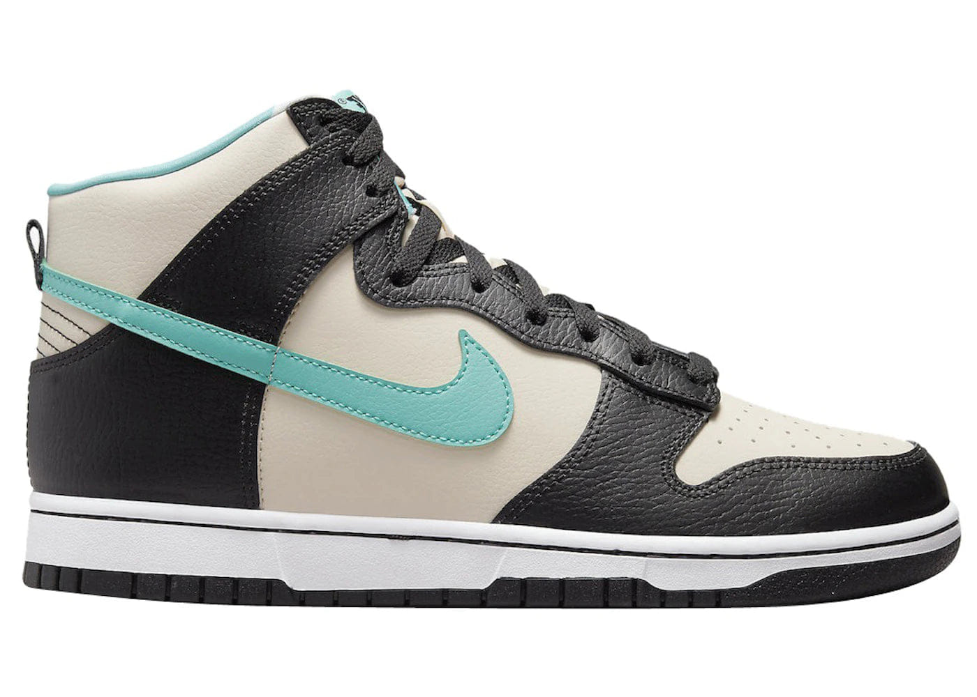 Nike Dunk High Emb Beige Black Washed Teal