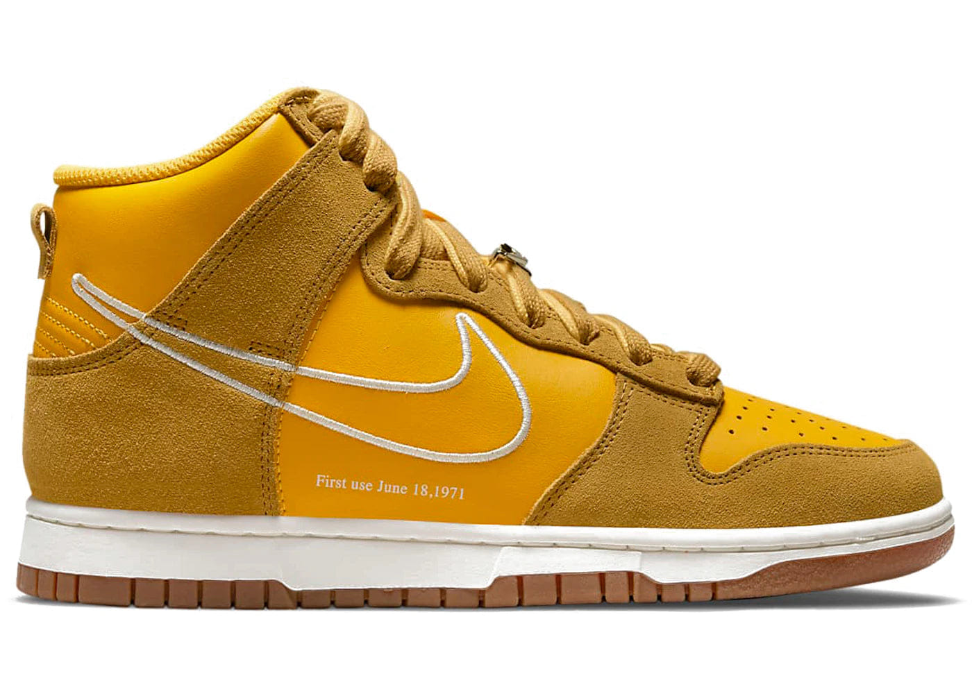 Nike Dunk High First Use University Gold Womens