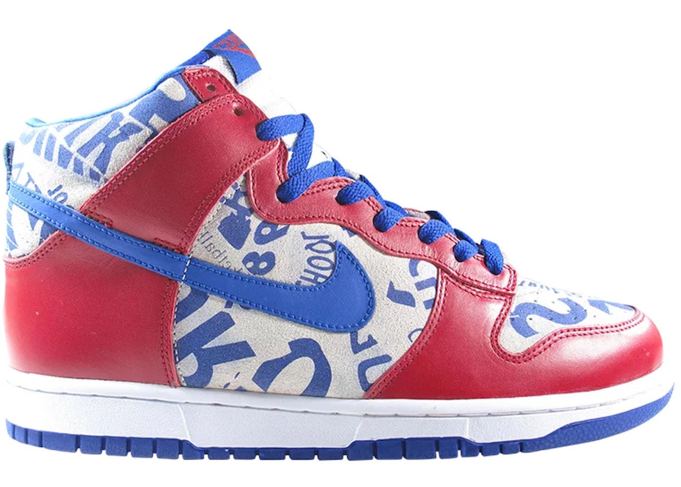 Nike Dunk High Ltd Newspaper Pack Red White Blue