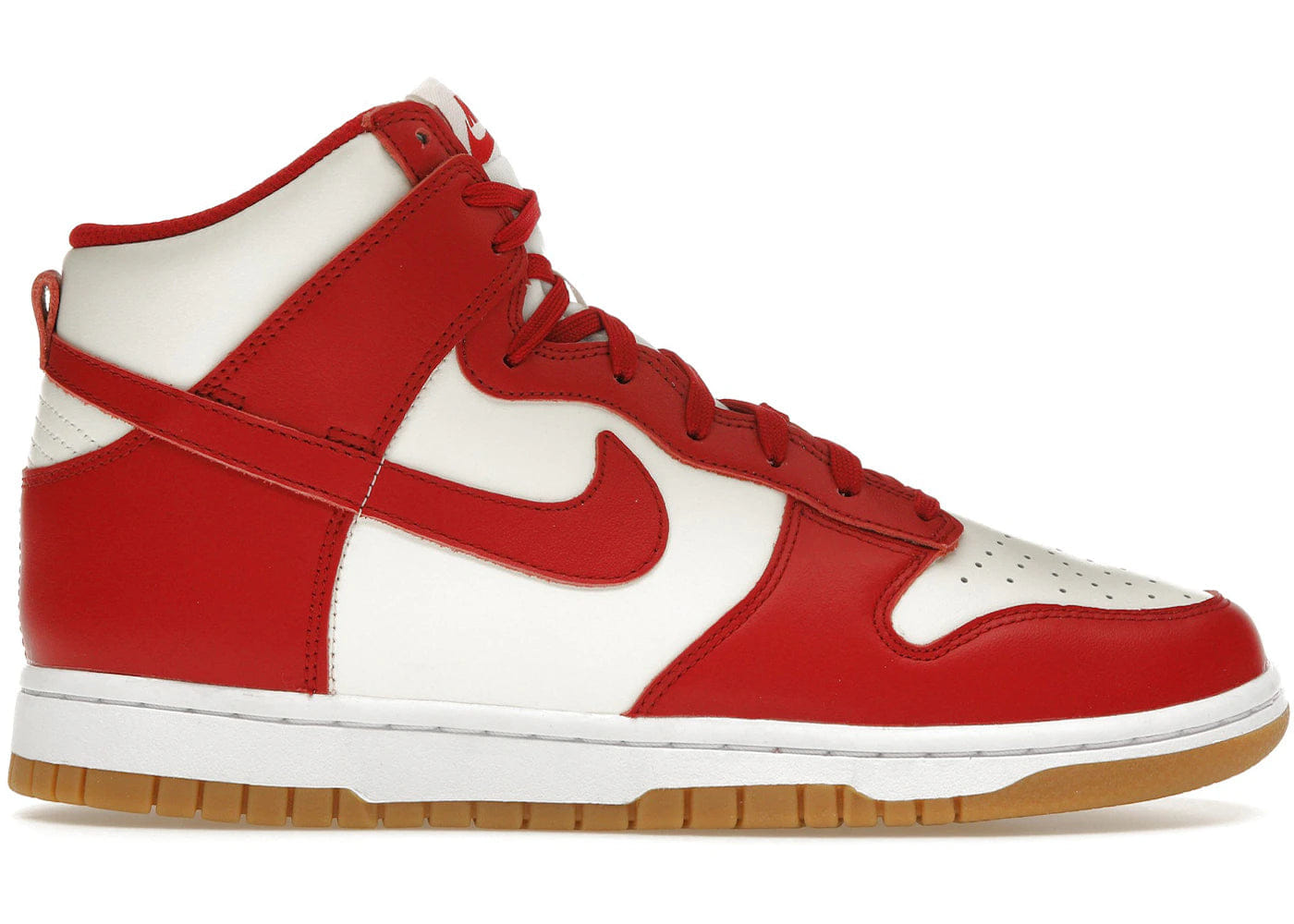 Nike Dunk High Sail Gym Red Gum Womens