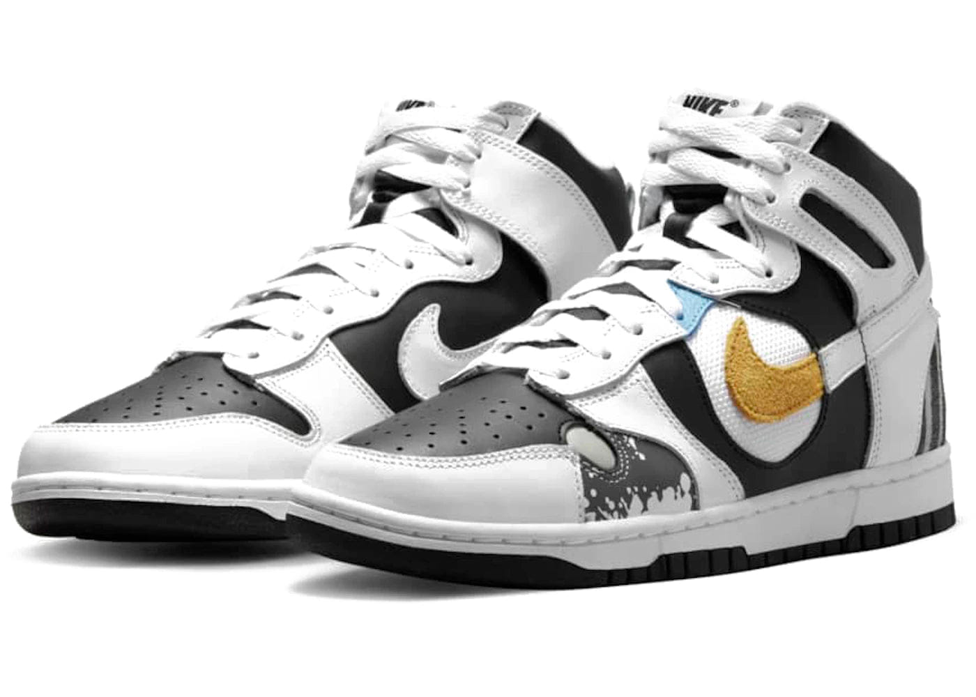 Nike Dunk High See Through White Black Womens