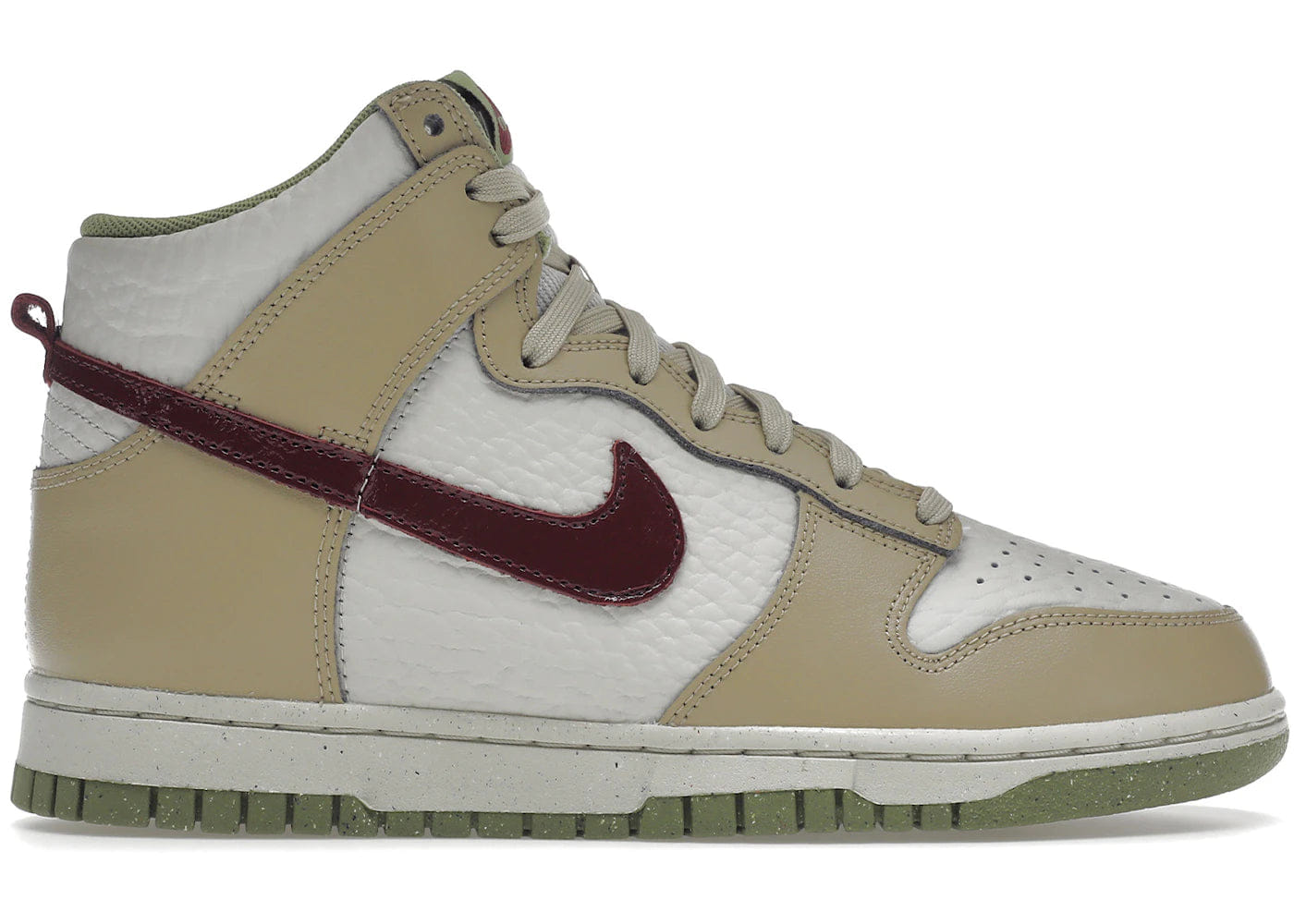 Nike Dunk High Tumbled Tan White Brown Womens