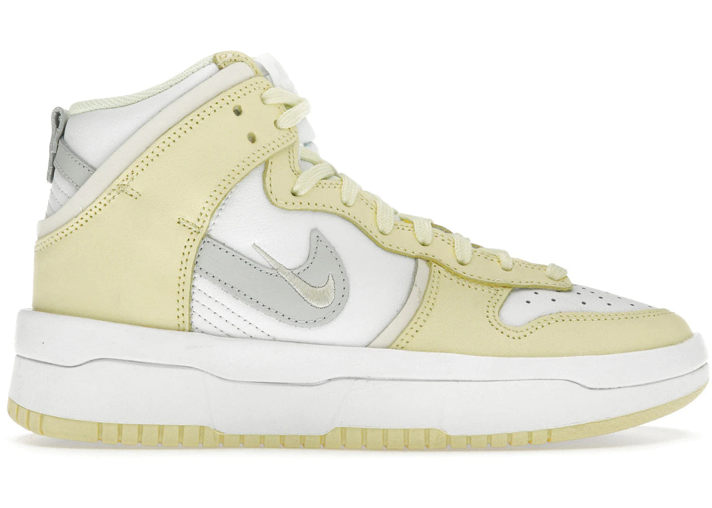 Nike Dunk High Up Light Lemon Yellow Womens