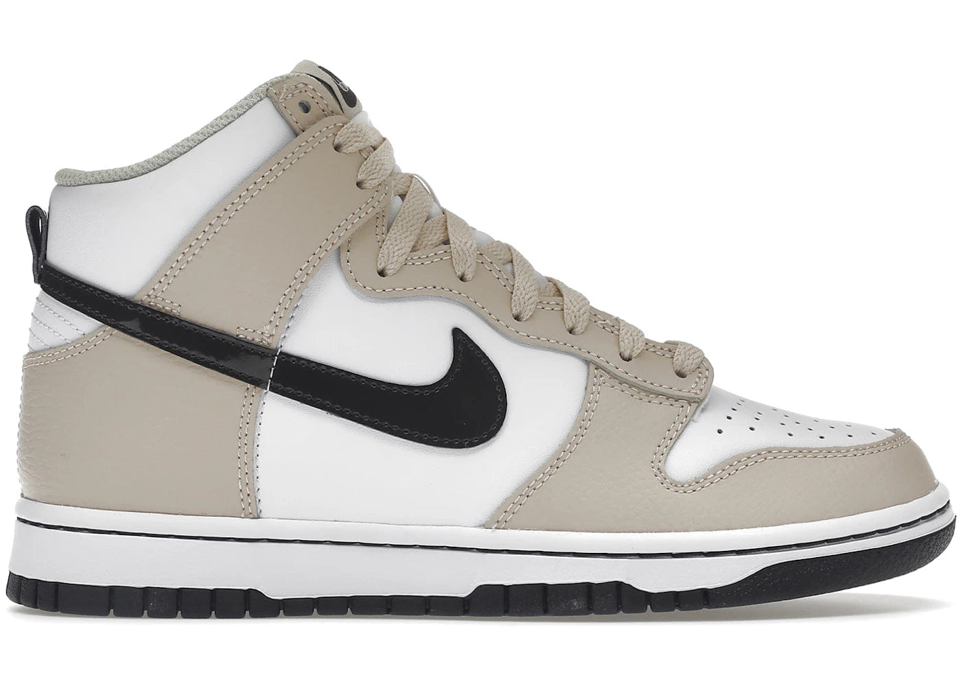 Nike Dunk High White Sanddrift Brown Womens