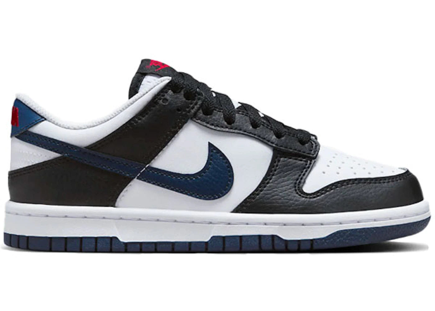 Nike Dunk Low Black White Midnight Navy Gs