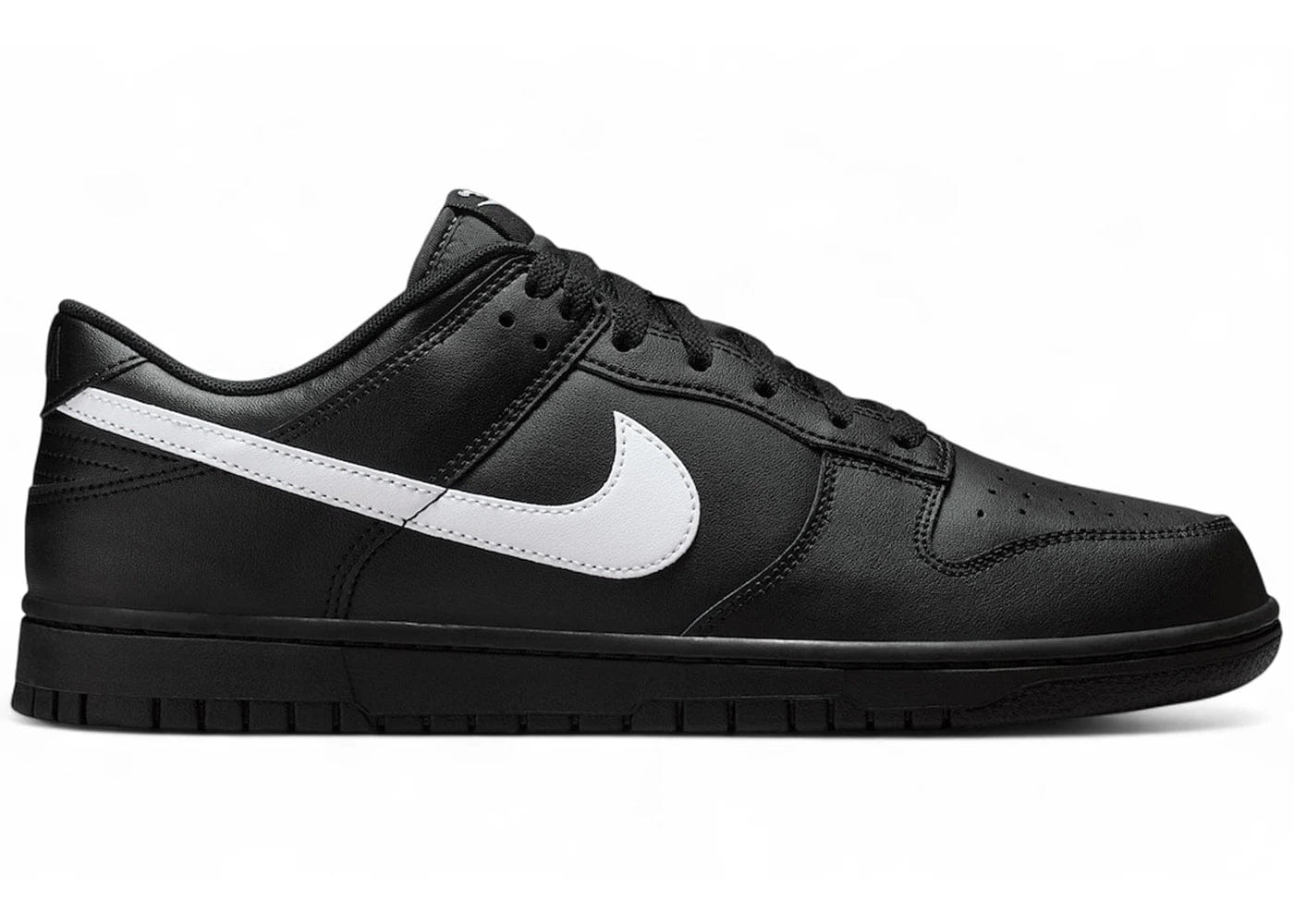 Nike Dunk Low Black White Swoosh