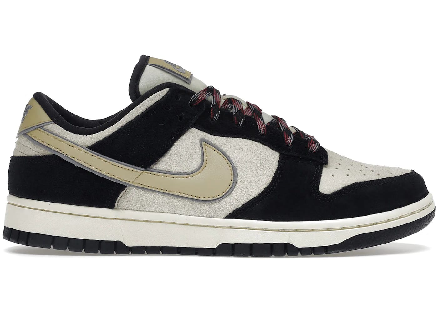 Nike Dunk Low Lx Black Suede Team Gold Womens