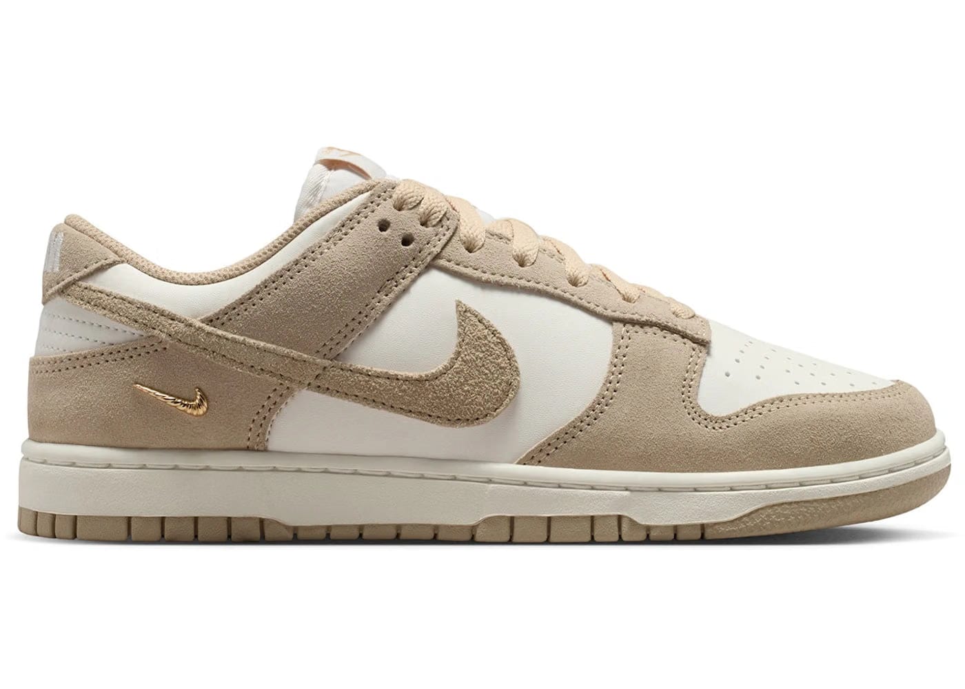 Nike Dunk Low Sail Metallic Gold Linen Womens