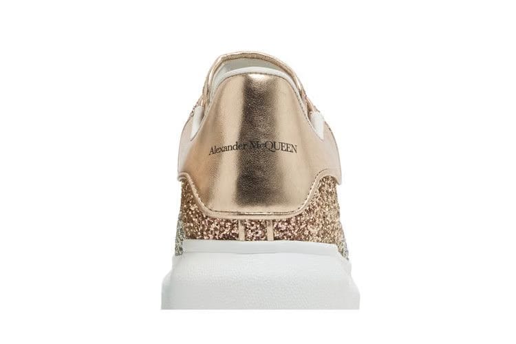 Alexander McQueen Wmns Oversized Sneaker 'Rose Gold Glitter'