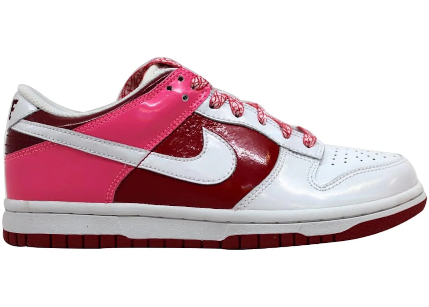 Nike Dunk Low White Varsity Red Team Red Womens