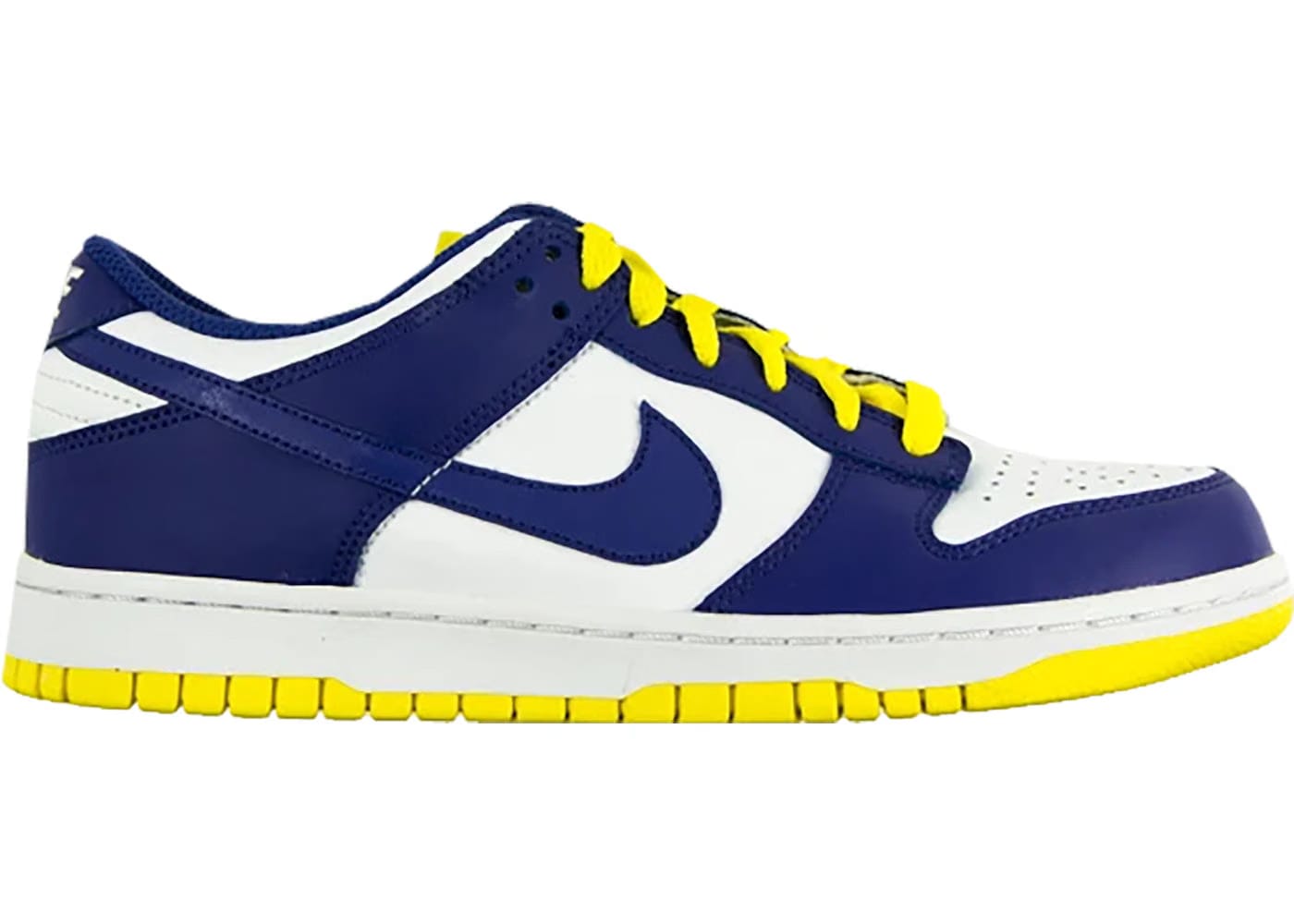 Nike Dunk Low White Wicked Purple Vibrant Yellow Womens
