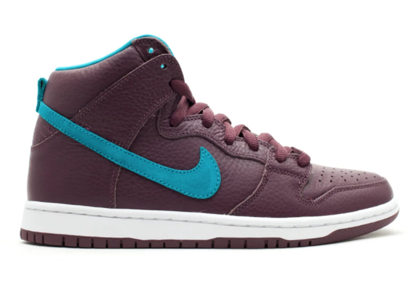 Nike Sb Dunk High Deep Burgundy Aquamarine